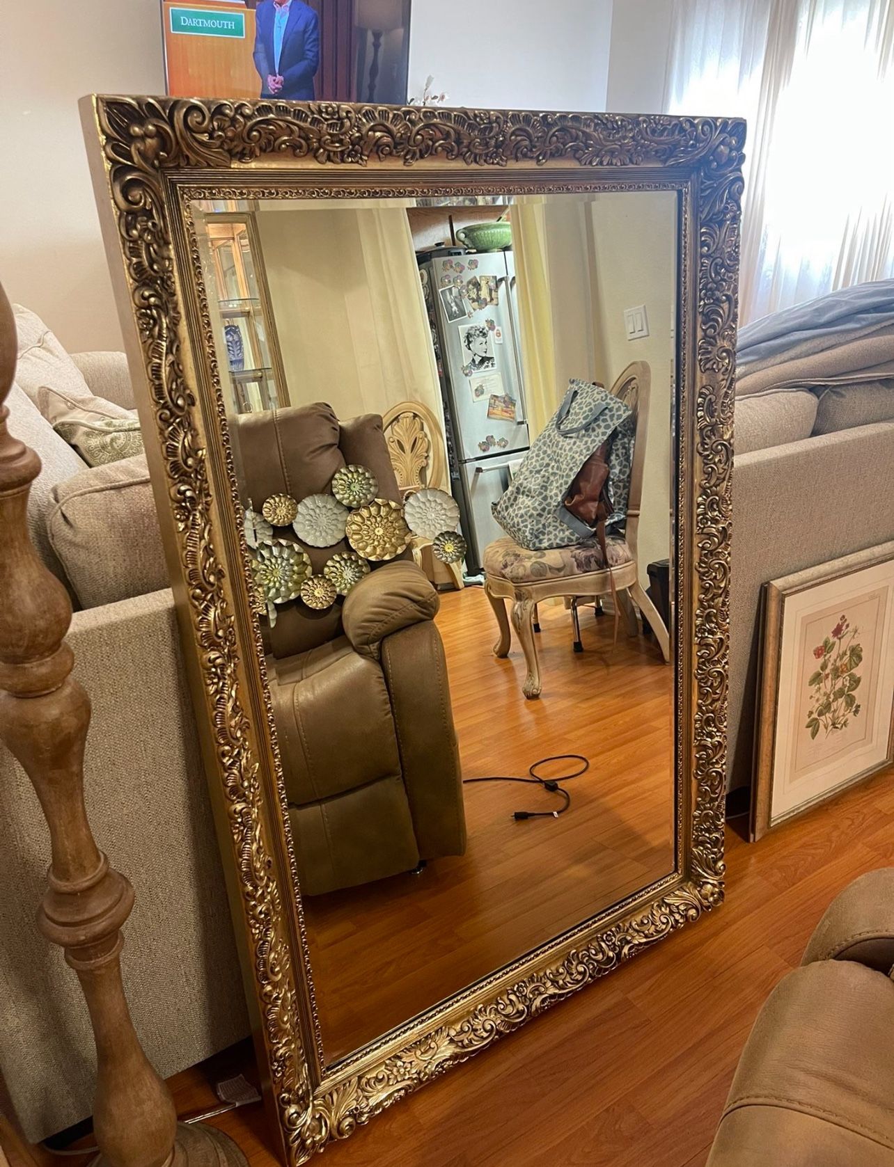 100 % Antique Gold Leafed Mirror