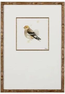 Ethan Allen Watercolor Bird II Framed Artwork