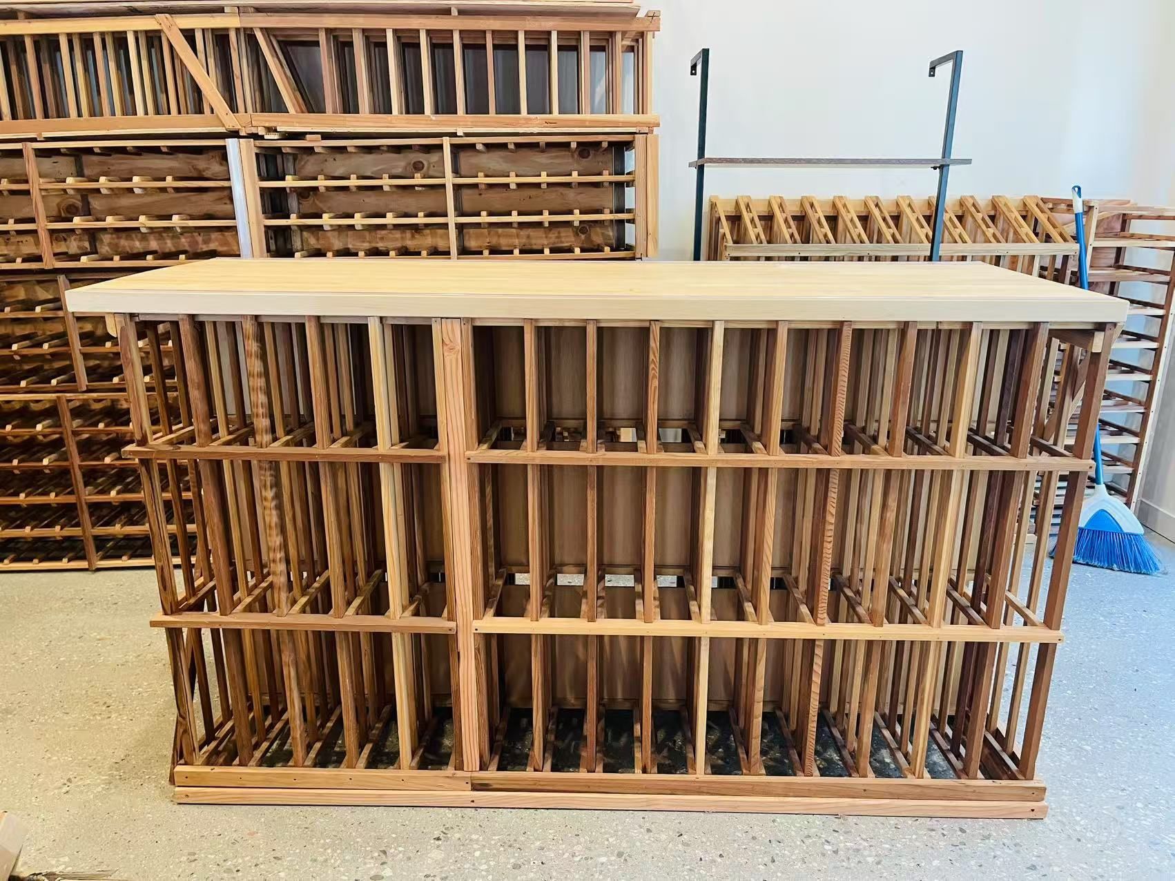 Wine rack /Wine Counter - Butcher Countertop