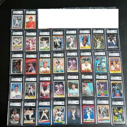 34 MLB CGC slabs In Great Condition