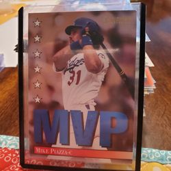 Mike Piazza 1994 Donruss Blue Foil MVP Insert Baseball Card 