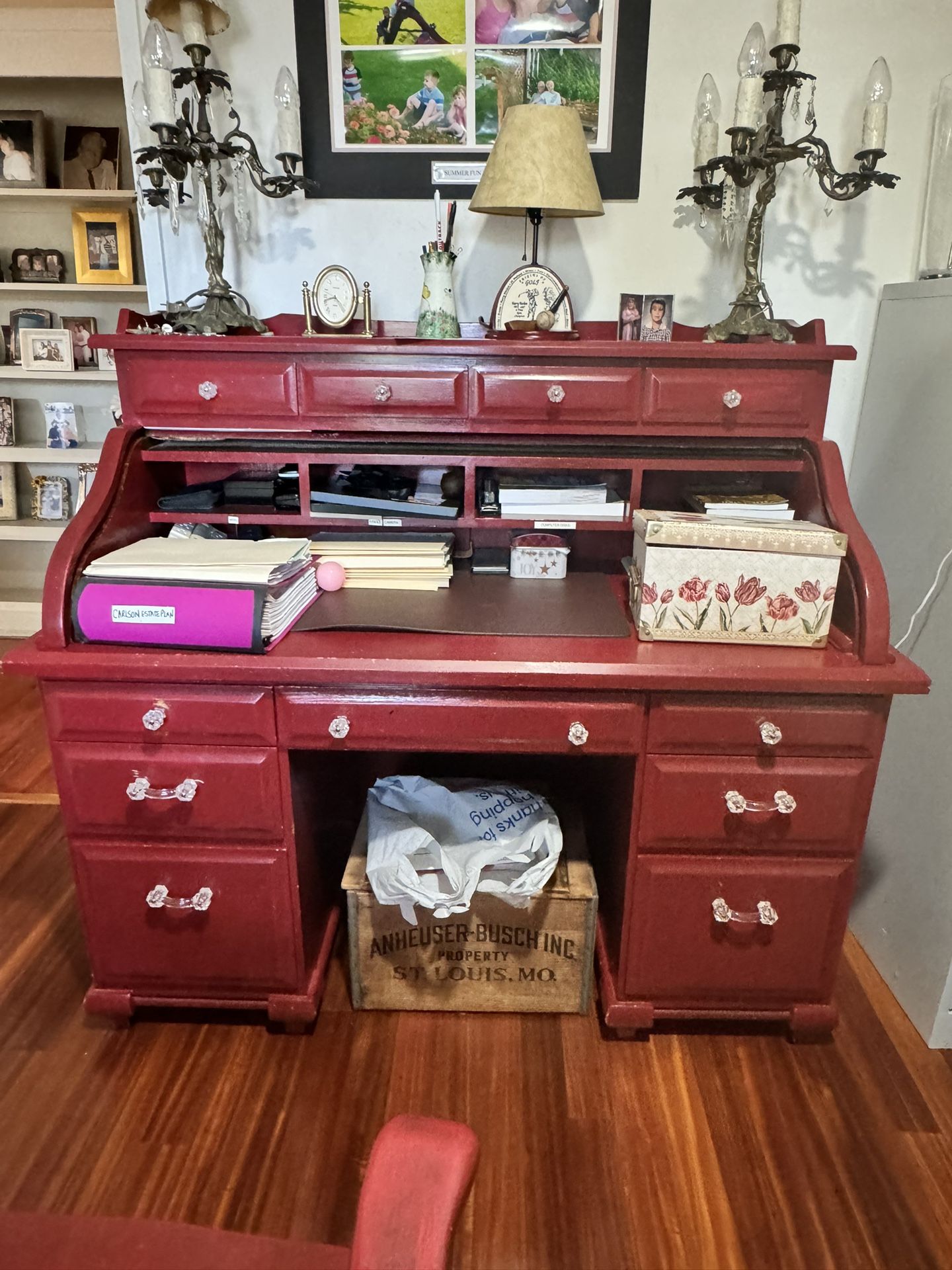 Red Desk And Chair - FREE