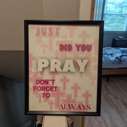 "PRAY" Poster Art