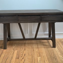 Simpli Home Dylan SOLID WOOD 48 inch Wide Modern Industrial Hallway Console Sofa Entryway Table 
