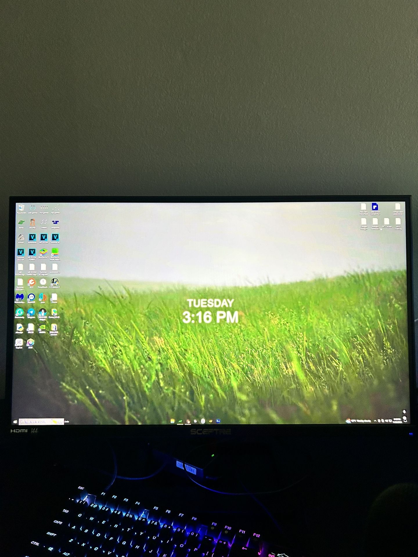 1440p 144hz Sceptre Monitor 27”