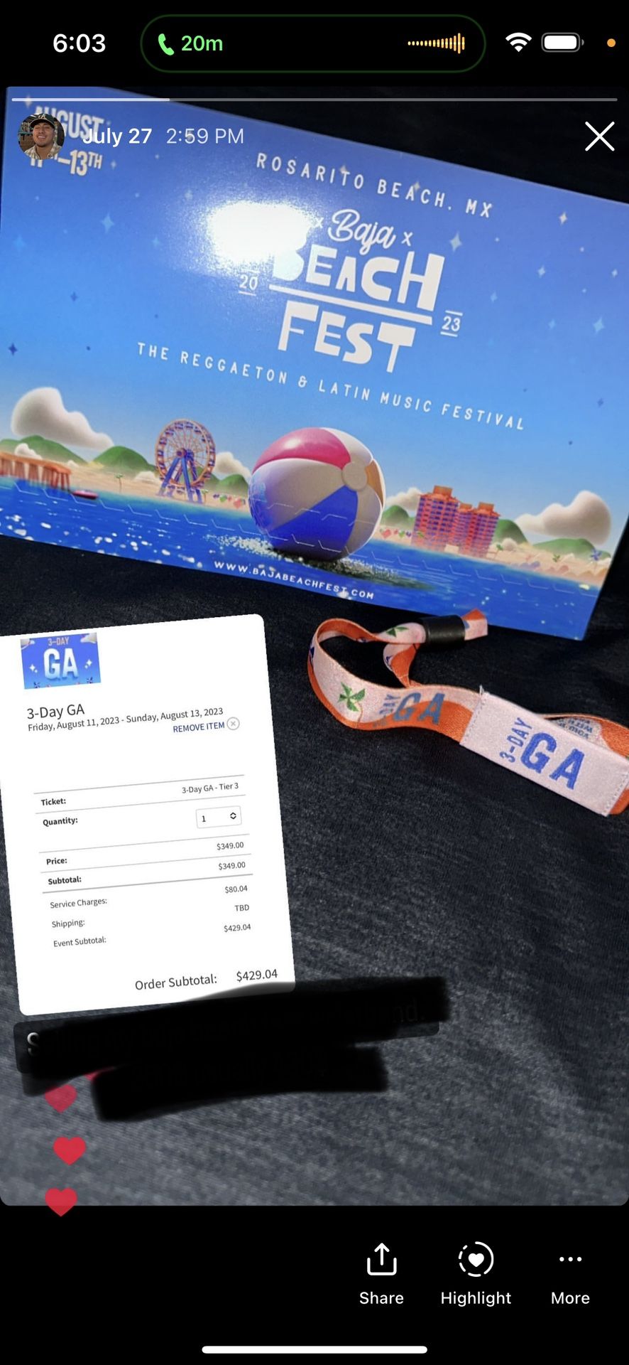Baja Beach Fest Ticket