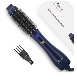 Beauty Hair Dryer Brush, 4-in-1 Upgrade Function Hot Air Brush for Women, Blow Dryer Brush, Prussian Blue