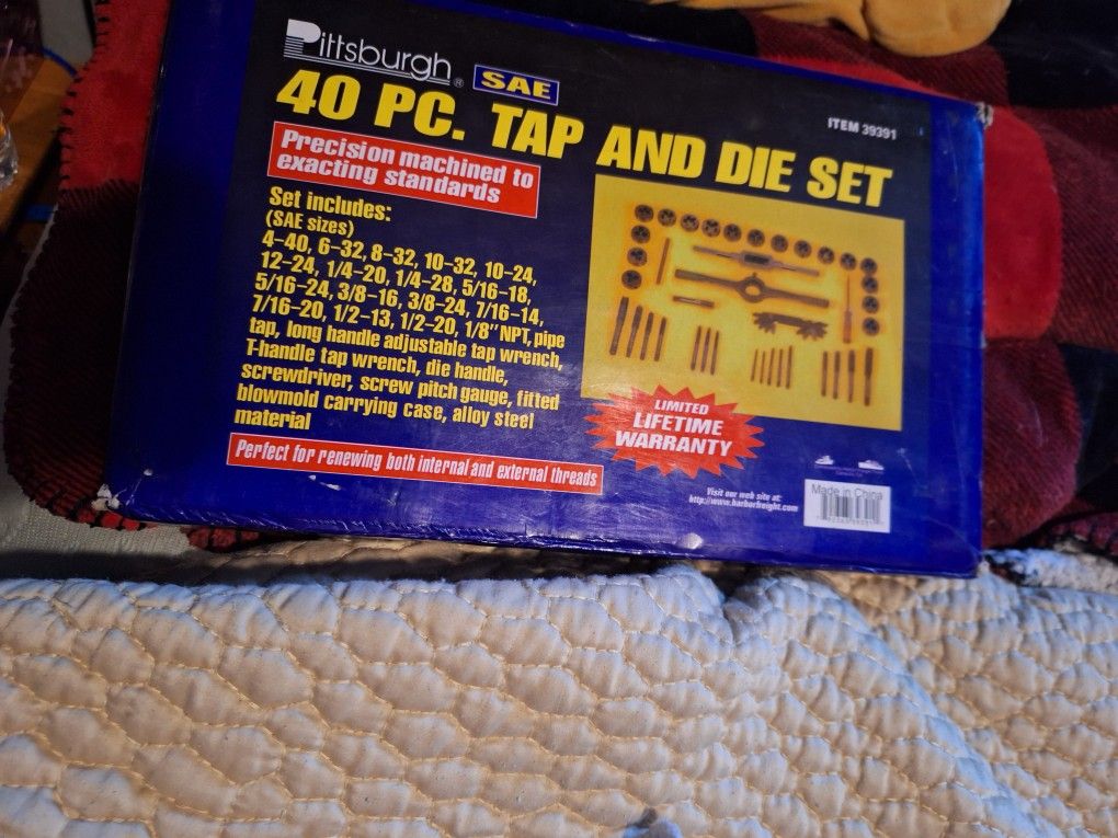 Pittsburgh 40 Pcs. Tap And Die Set