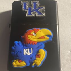 Kansas Jayhawks, new fliptop lighter fluid, not included