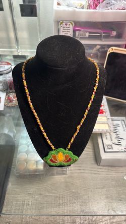 Fall medallion necklace