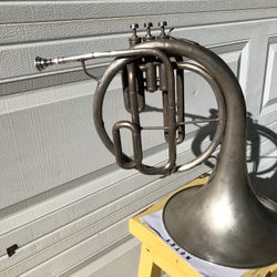 Antique 1870s cavalier french horn