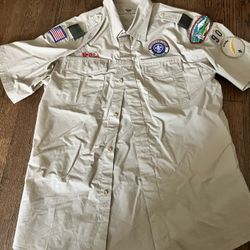 Boy Scouts BSA Official Men’s Large Short Sleeve Shirt