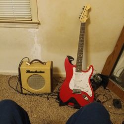 Electric Guitar With Amp 