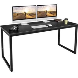 Computer Desk 55 Inch, Home Office Writing Desk, Modern Simple Style Desk
