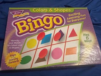 Educational Colors & Shapes Bingo Game