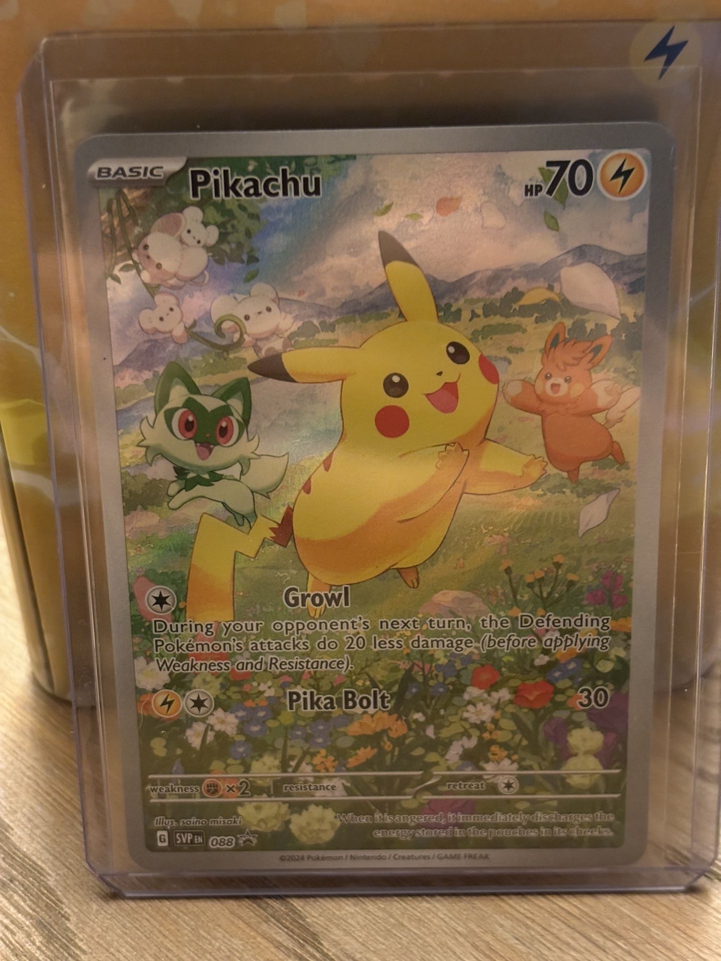 Pikachu SVP 088 Full Art Pokemon Black Star Promo Card