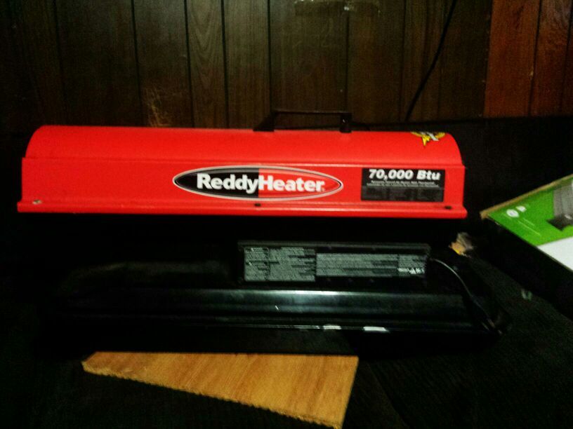 Reddy Heater 70,000 btu Kerosene forced air heater with thermometer