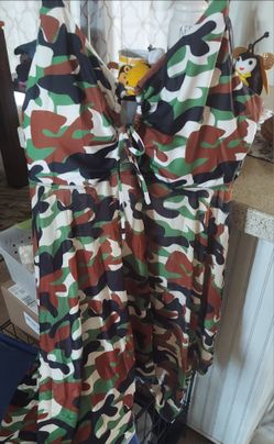 Women's xl camo swimsuit