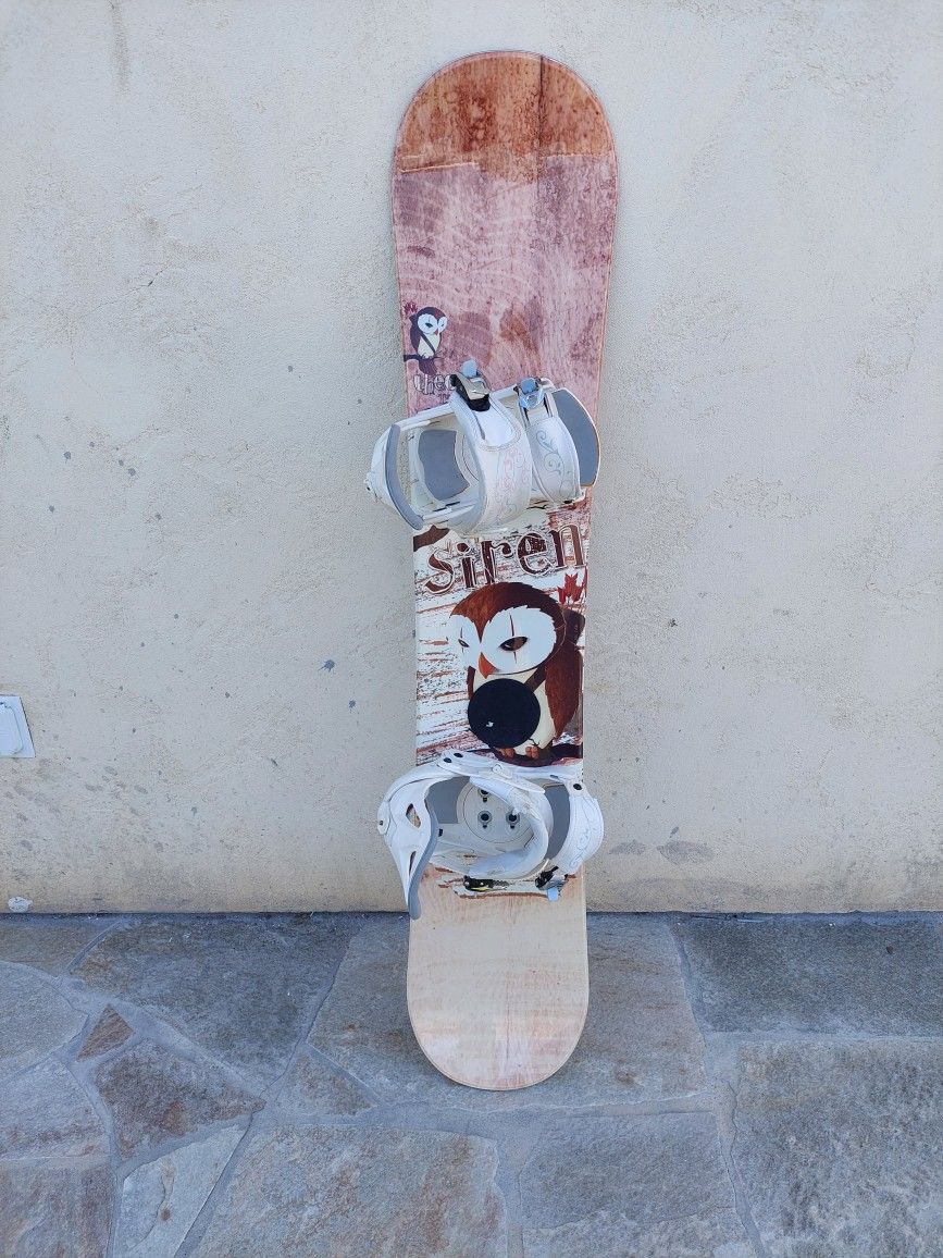 Siren Theory Owl Snowboard 139cm with Siren Bindings
