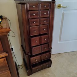 Freestanding Wooden Jewelry Box
