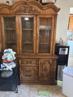 Vintage wood cabinets