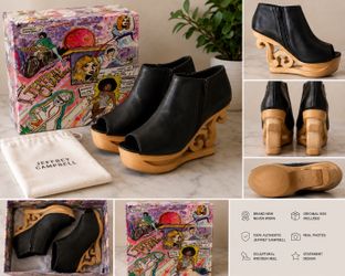 Jeffrey Campbell Black skate platforms