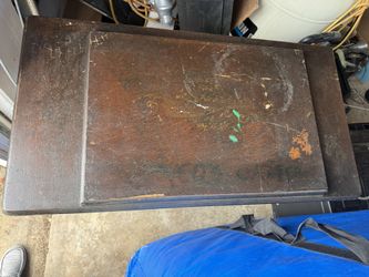 White Antique Sewing Machine