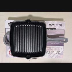 Grill Pan - Chef's Counter 10.5 Inch-Cast Iron & Coated