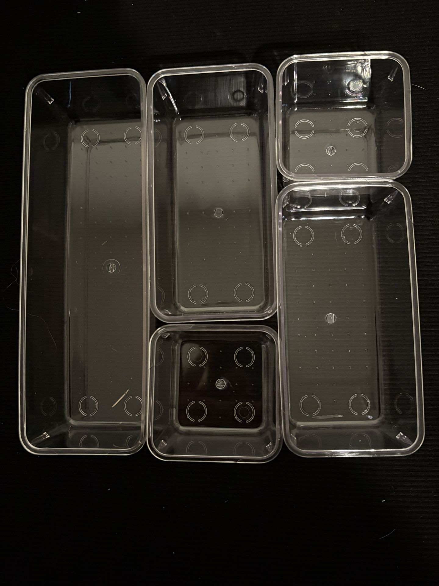 5 Piece Acrylic Drawer Organizer Set 