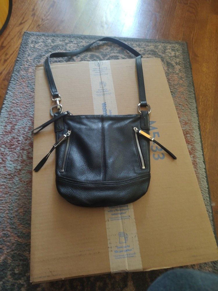 Nine West Beautiful Leather Green Handbag In Perfect Condition