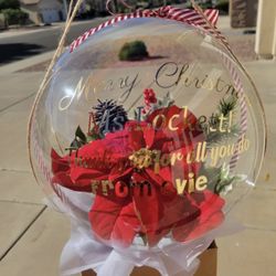 Christmas Gift, Flower Balloon