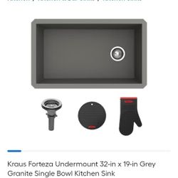 Kraus Undermount Black Sink 