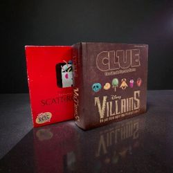 Disney Parks Disney Villains Theme Park Edition Clue Game / Scattergories Board Game 1988 Vintage 