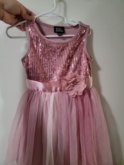pink formal girls dress