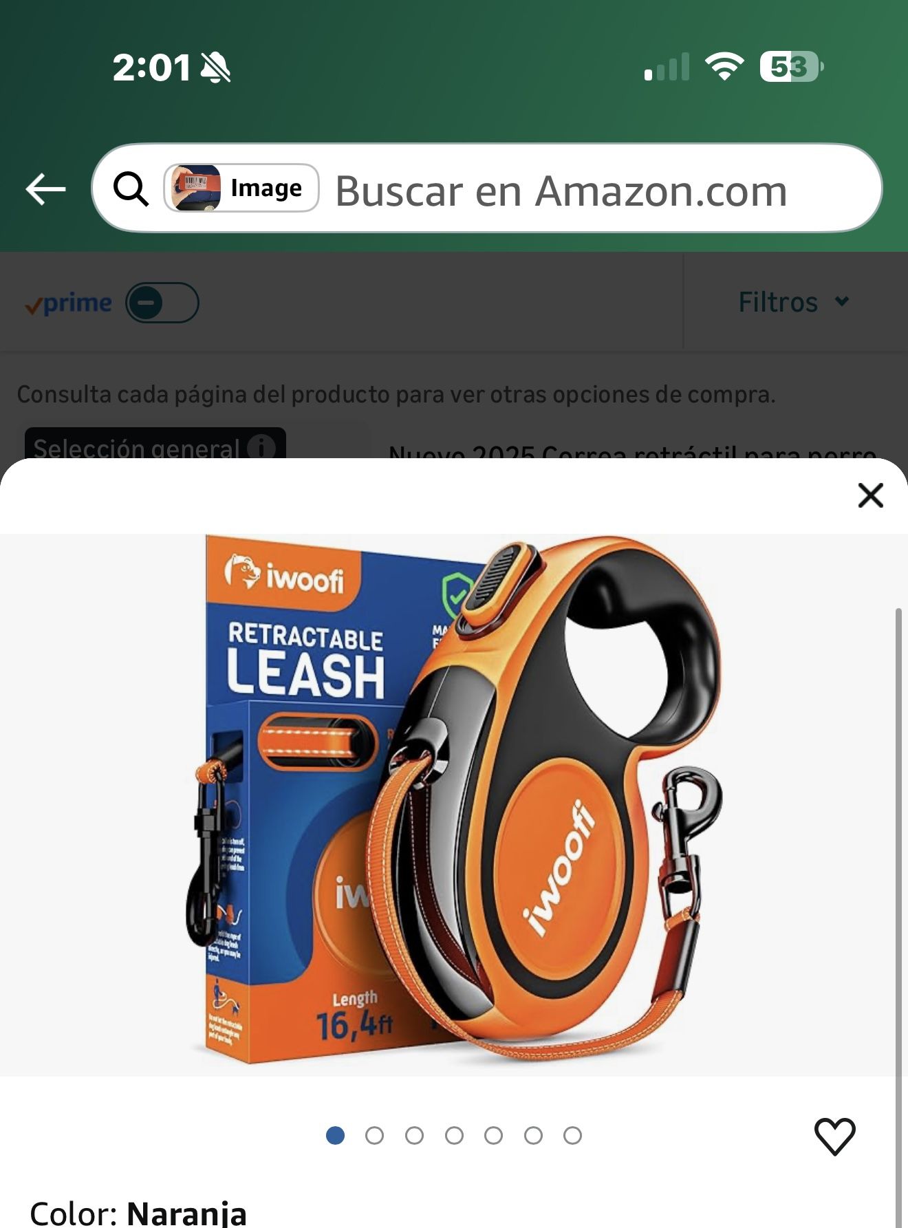 Correa retráctil para perro 2025 de 16,4 pies – Correa retráctil resistente para mascotas con agarre suave antideslizante –