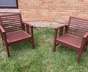 Two very elegant patio chairs
