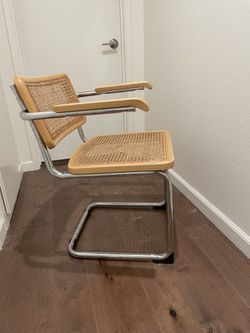 Mid Century Modern Cane Cesca Chairs, Italian Marcel Breuer Replicas Thumbnail
