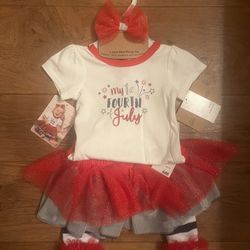 4 Piece Dress Me Up 4th Of July set(6 Months)