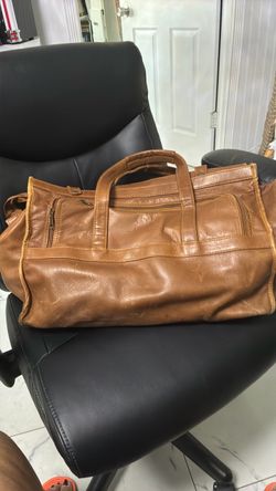 Vintage Caesars Palace Emperors Club Leather Weekender Duffel Bag Travel