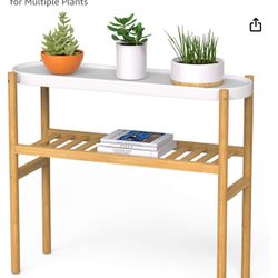 Bamboo 2 Tier Indoor Plant Stand (2 Stands Available)