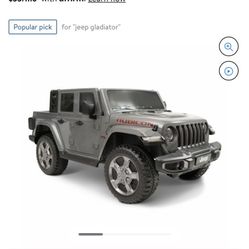 12 Volt Jeep Gladiator Battery Powered Ride On Vehicle, in Gray 