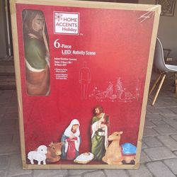 6 Piece LED Nativity Scene