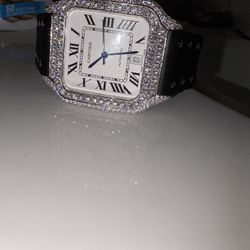 moissanite Cartier Watch 