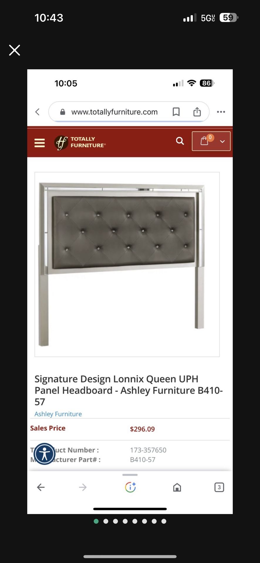 Like New Ashely Furniture Signature Design Lonnix Bed Frame And dresser