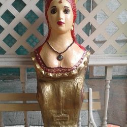 🌊SHIP'S BOW FIGUREHEAD, MAIDENHEAD, LADY FIGURE