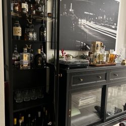 IKEA Glass Cabinets - MALSJÖ Sideboard and Standing Cabinet