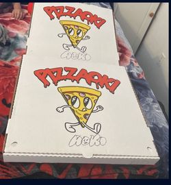 2Pizza Boxes Signed By Steve Aoki And A Hat