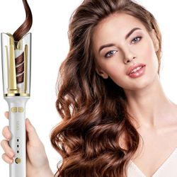 NEW Automatic Hair Curler, Anti-Tangle Automatic Curling Iron, Super Easy-to-use 1 inch Rotating Curling Iron, Fast Heating Auto Rotating Curling Wand