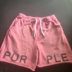 purple brand shorts