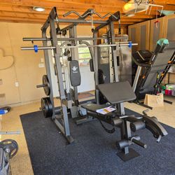 Smith Machine 2001 | Multi-Use Adj Bench | Gym Equipment | Fitness | Squat Rack | Excercise |🔴WEIGHTS AND BARBELL SOLD SEPARATELY 🔴 FREE DELIVERY 🚚
